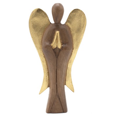 Anjel vyrezávaný z dreva - Ochranca - 20cm